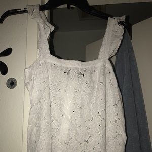 A white cute summer blouse